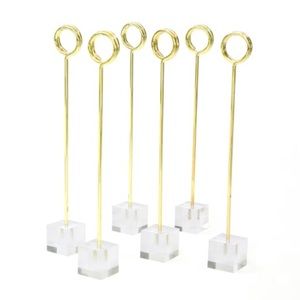 Wedding Gold and Acrylic Table Number Holders